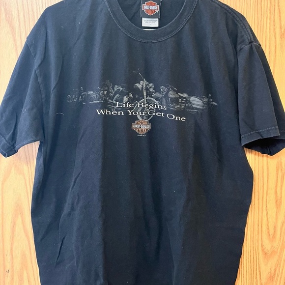 Harley-Davidson Black Graphic T-Shirt for Men - Picture 1 of 3